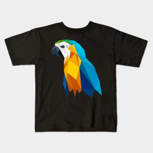 Parrot Polygon Deisgn Kids T-Shirt